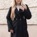 Płaszcz flauszowy damski Czarny – Flaurene 1