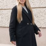 Płaszcz flauszowy damski Czarny – Flaurene 3