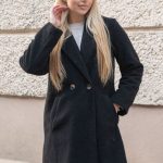 Płaszcz flauszowy damski Czarny – Flaurene 4