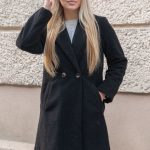 Płaszcz flauszowy damski Czarny – Flaurene 2