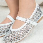 Balerinki z cyrkoniami Biały – Liora 2