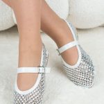 Balerinki z cyrkoniami Biały – Liora 3