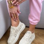 Sneakersy koronkowe Beżowe – Urban Lace 5