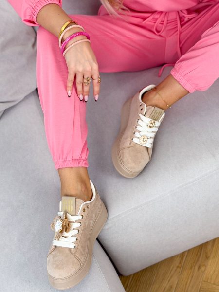 Sneakersy ze zdobieniami przy sznurówkach Fango – Lace Detail 1