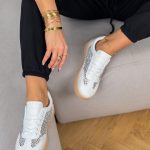 Sneakersy z siateczką cyrkonii Białe – Sparkle Move 4