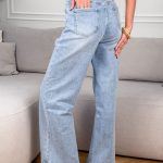 Spodnie jeansowe z cyrkoniami wide leg – Crystal Flow 4