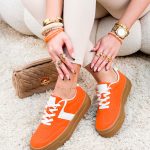 Sneakersy na słoninkowej podeszwie Pomarańczowe – Creamy Step 3