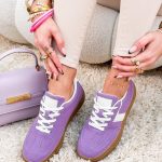 Sneakersy na słoninkowej podeszwie Fioletowe – Creamy Step 2