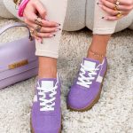 Sneakersy na słoninkowej podeszwie Fioletowe – Creamy Step 4