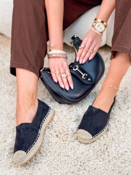 Espadryle na grubej podeszwie Czarne – Thick Sole Summer 1