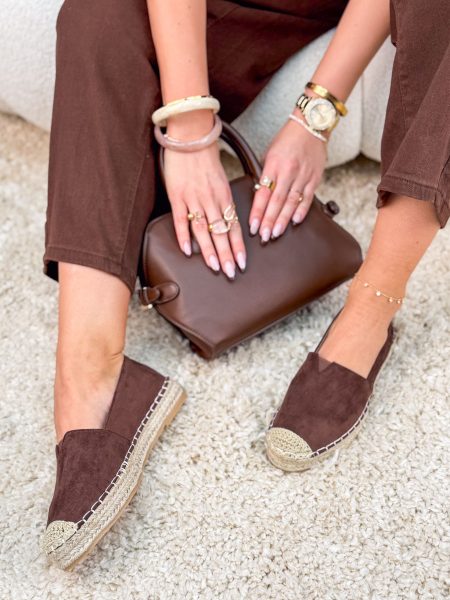 Espadryle na grubej podeszwie Czekoladowe – Thick Sole Summer 1