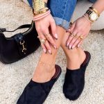 Zabudowane klapki zamszowe Czarny – Closed Comfort 3