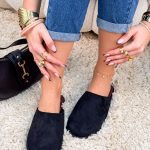 Zabudowane klapki zamszowe Czarny – Closed Comfort 4