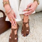 Sandały płaskie rzymianki Czekoladowe – Roman Day 2