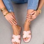 Klapki typu H eko skóra Różowe – Pure Shape 4