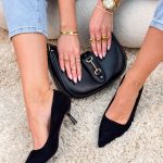 Czółenka na niskiej kaczuszce Czarne – Quiet Chic 4