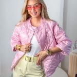 Kurtka zapinana na napy Pudrowy – Snapora 1