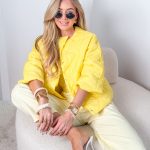 Kurtka zapinana na napy Żółty – Snapora 5