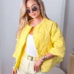 Kurtka zapinana na napy Żółty – Snapora 3