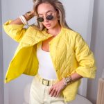 Kurtka zapinana na napy Żółty – Snapora 2