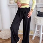 Komplet prążkowany bluzka i spodnie Bananowy – Ribelle Set 4