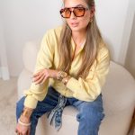 Kurtka damska bomberka na zamek Bananowy – Bombera Chic 1