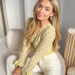 Bluzka koronkowa z różami Żółty – Roselique 4