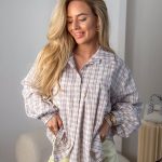 Koszula damska w kratę Błekitny – Checkoria 1