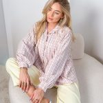 Koszula damska w kratę Pudrowy – Checkoria 5