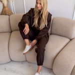 Komplet dresowy Lazy Tie nowy kolor - Czekoladowy 2