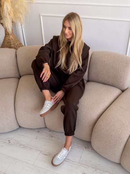 Komplet dresowy Lazy Tie nowy kolor - Czekoladowy 2