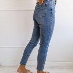 Spodnie jeansowe skinny z aplikacją wisienek Jeansowy – Cherry Slim 5
