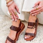 Sandały na grubej podeszwie na rzep Czekoladowe – Solid Ground 2