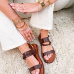 Sandały na grubej podeszwie na rzep Czekoladowe – Solid Ground 3