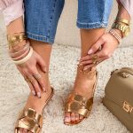 Przeplatane klapki Szampańskie – Soft Interlace 2