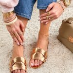 Przeplatane klapki Szampańskie – Soft Interlace 3