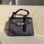 Torebka ze złotymi dodatkami i wstążkami Czarny – Golden Ribbon 1