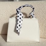 Torebka ze złotymi dodatkami i wstążkami Biały – Golden Ribbon 3