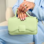 Torebka ze złotym łańcuszkiem Pistacjowy – Gold Chain 4