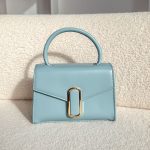 Torebka z rączką oraz podłużną owalną klamrą Czarny – Oval Touch 1