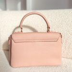 Torebka z okrągłą rączką zamykana na sprzączkę Pudrowy – Round Grace 2