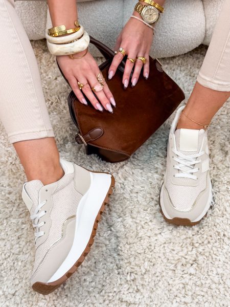 Sneakersy soft mesh Beżowe – Gentle Motion 1