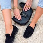 Zamszowe mokasyny Czarne – Suede Silence 1