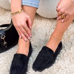 Zamszowe mokasyny Czarne – Suede Silence 4