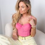 Top gorsetowy na ramiączkach modelujący Różowy – Silhouettea 2