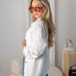Kurtka koszulowa jeansowa Biały – Jeanselle 3
