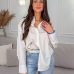 Koszula damska wizytowa z długim rękawem Biała – Pure Presence 1