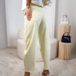 Jeansy balony z paskiem Bananowy – Casual Curve 3