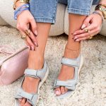 Sandały sportowe na rzepy damskie Błękitne – Active Breeze 3