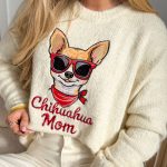 Sweter chihuahua mom Beżowy – ChiCharm 6